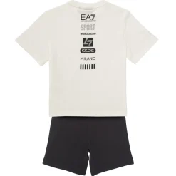 Emporio Armani EA7 - TRAIN LOGO SERIES BOY KIT TEE-SHORTS FREE Sale