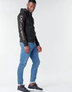 New Emporio Armani EA7 - TRAIN LOGO SERIES M HOODIE RN COFT Noir