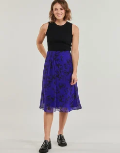 Clearance Esprit - DRAPED MIDI Bleu