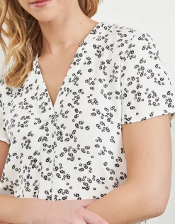 Outlet Esprit - SKI V NECK BLOU Blanc