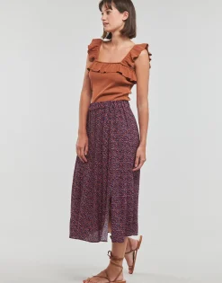 New Esprit - SKIRT MIDI AOP Multicolore