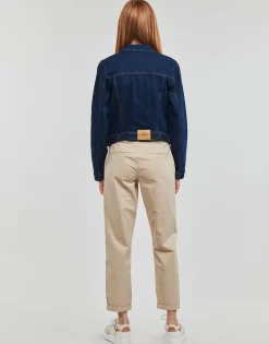 Hot Esprit - TRUCKER JACKET Bleu