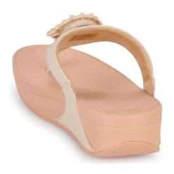 FitFlop - LULU CRYSTAL-CIRCLET LEATHER TOE-POST SANDALS