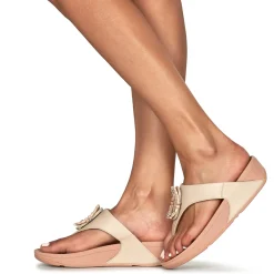 FitFlop - LULU CRYSTAL-CIRCLET LEATHER TOE-POST SANDALS