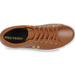 Fred Perry - BASELINE LEATHER Cognac Clearance