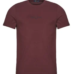 Fred Perry - EMBROIDERED T-SHIRT Bordeaux Best