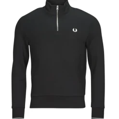 Fred Perry - HALF ZIP SWEATSHIRT Noir Online