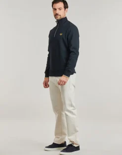 Sale Fred Perry - HALF ZIP SWEATSHIRT Marine
