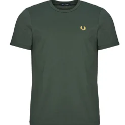 Outlet Fred Perry - RINGER T-SHIRT Vert