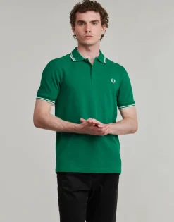 Fred Perry - TWIN TIPPED SHIRT Vert