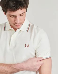Fred Perry - TWIN TIPPED SHIRT Beige
