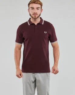 Fred Perry - TWIN TIPPED SHIRT Bordeaux Sale