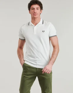 Fred Perry - TWIN TIPPED SHIRT Blanc