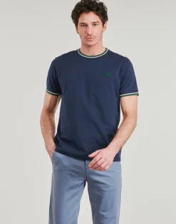 Fred Perry - TWIN TIPPED T-SHIRT Marine