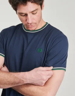 Fred Perry - TWIN TIPPED T-SHIRT Marine