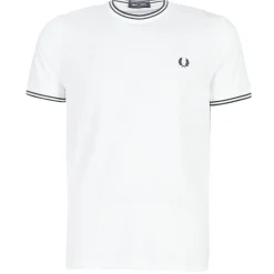 Fred Perry - TWIN TIPPED T-SHIRT Blanc