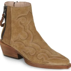 Freelance - CALAMITY 4 WEST DBL ZIP BOOT Marron Clearance