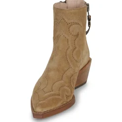 Freelance - CALAMITY 4 WEST DBL ZIP BOOT Marron Clearance