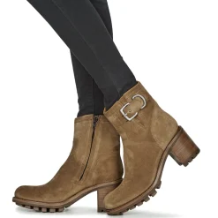 Freelance - JUSTY 7 SMALL GERO BUCKLE Camel Clearance