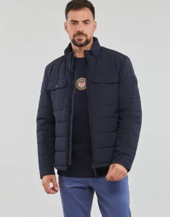New Gant - CHANNEL QUILTED JACKET Marine