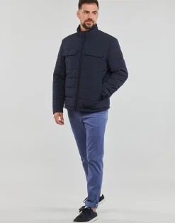 New Gant - CHANNEL QUILTED JACKET Marine