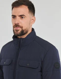 New Gant - CHANNEL QUILTED JACKET Marine