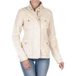 Gant - COTTON LINEN 4PKT JACKET CrÃ¨me Online