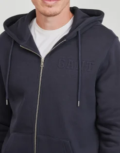 Gant - EMBOSSED FULL-ZIP HOODIE