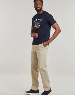 Clearance Gant - GRAPHIC SS T-SHIRT Marine