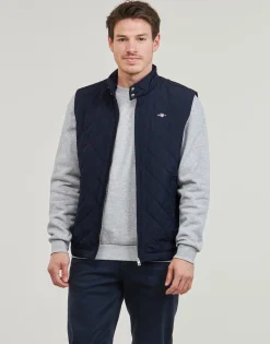 Gant - QUILTED WINDCHEATER VEST Marine