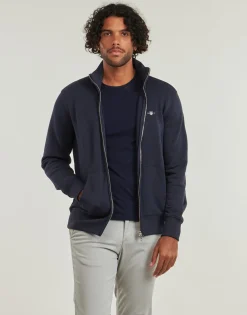 Gant - REG SHIELD FULL ZIP SWEAT Marine Best