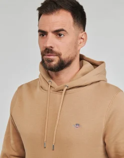 Gant - REG SHIELD HOODIE Beige Sale