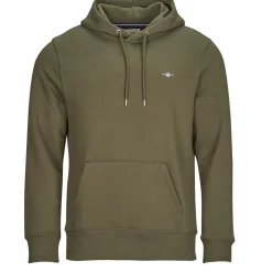 Gant - REG SHIELD HOODIE Kaki Best