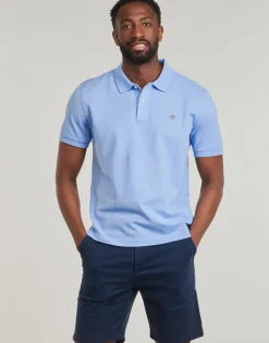 Clearance Gant - REG SHIELD SS PIQUE POLO Bleuciel