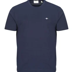 Gant - REG SHIELD SS T-SHIRT Marine Online