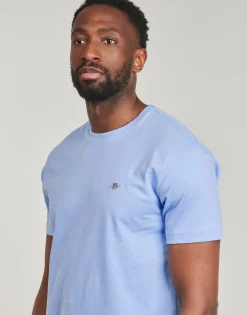 Gant - REG SHIELD SS T-SHIRT Bleu New