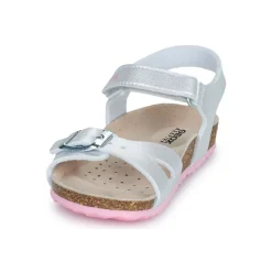 Geox - J ADRIEL GIRL C Argenté Discount