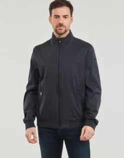 Geox - M EOLO BOMBER STRETCH MIXED Marine Discount