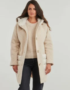 Clearance Geox - W CALITHE LONG COAT Beige