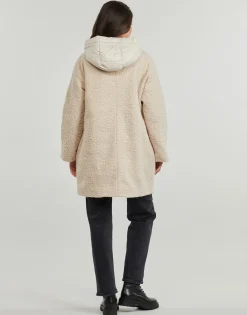 Clearance Geox - W CALITHE LONG COAT Beige