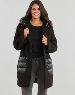 New Geox - W CALITHE LONG COAT Noir