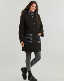 New Geox - W CALITHE LONG COAT Noir