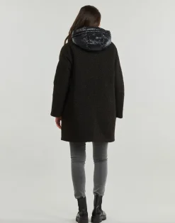 New Geox - W CALITHE LONG COAT Noir