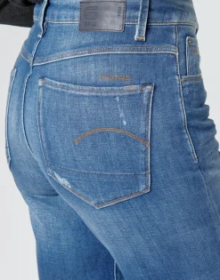 G-Star Raw - 3301 HIGH STRAIGHT 90'S ANKLE WMN fadedcobalt New