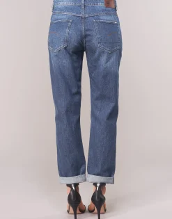 G-Star Raw - 3302 SADDLE MID BOYFRIEND BleuMediumAgedRipped Online