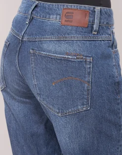 G-Star Raw - 3302 SADDLE MID BOYFRIEND BleuMediumAgedRipped Online