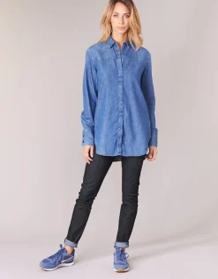 G-Star Raw - LYNN MID SKINNY BleuDarkAged New