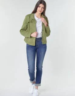 G-Star Raw - MIDGE MID STRAIGHT WMN Kaki Outlet