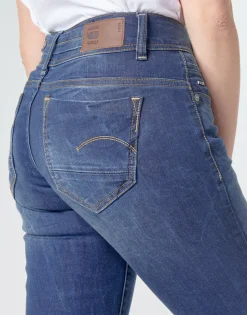 G-Star Raw - MIDGE MID STRAIGHT WMN Kaki Outlet