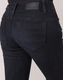 G-Star Raw - MIDGE MID STRAIGHT WMN BleuDarkAged Discount